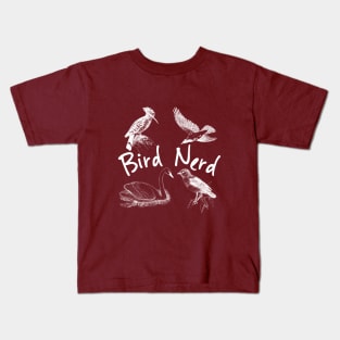 Bird Watching, Ornithologist, Bird Nerd, Bird Lover, Birdie Kids T-Shirt